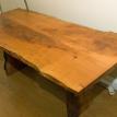 Rustic cherry slab table 